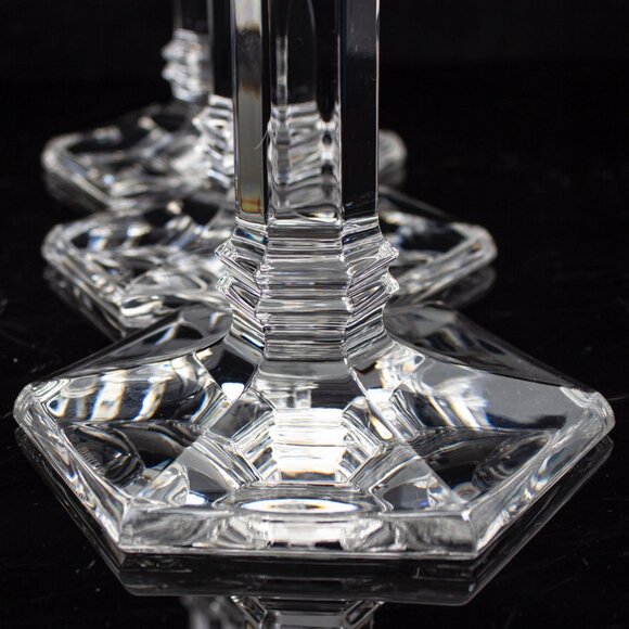 Set Of 3 Tiffany & Co. Crystal Candle Holders - Picture 4 of 9